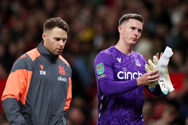 Ex-Man Utd goalkeeper Dean Henderson is also out of the game with a thigh injury. (Getty Images)