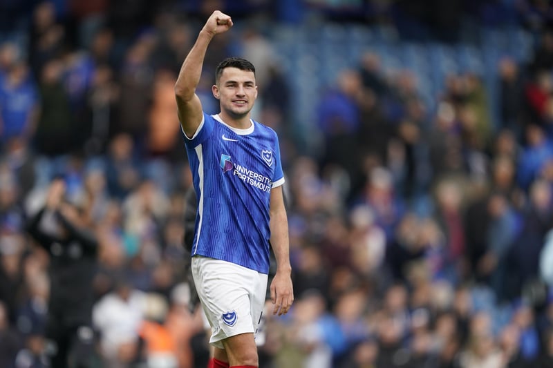 The Pompey defender is out for the rest of the 2023-24 season after suffering a hamstring injury in the Blues' FA Cup first-round defeat at the hands of Chesterfield