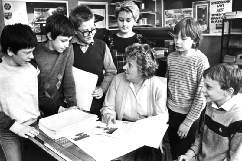 Back to May 1985 and these first year pupils at Redwell Comprehensive were pictured presenting a brochure they produced to the chairman of South Tyneside Cultural and Leisure Activities Committee, Councillor Lilian Jordison. But who can tell us more about the brochure?