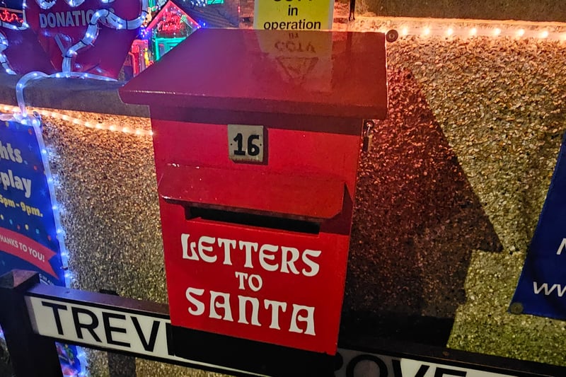 There is a letter box for visitors’ letters to Santa.
