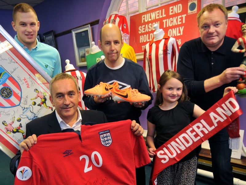 SAFC super fan Michael Ganley's collection of football memorabilia in 2014.
Back then, it went on display at the Back On The Map building in Villette Road.