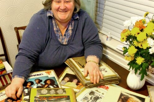 Pat Ross, from Farringdon, with her collection of scrap books on the Supremes in 2008.
It helped Supremes singer Mary Wilson with information for her first novel.