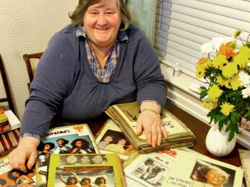 Pat Ross, from Farringdon, with her collection of scrap books on the Supremes in 2008.
It helped Supremes singer Mary Wilson with information for her first novel.