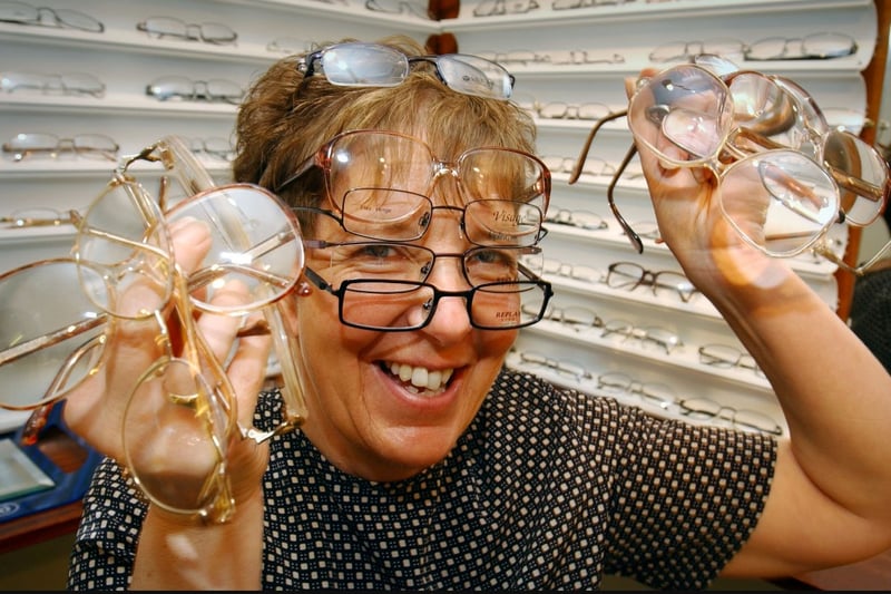 These unwanted glasses were being collected at DJ Morris opticians in 2003.
Assistant Janet Howarth gave the Echo a glimpse at the collection before it was sent to Africa as part of a Lions Club appeal.