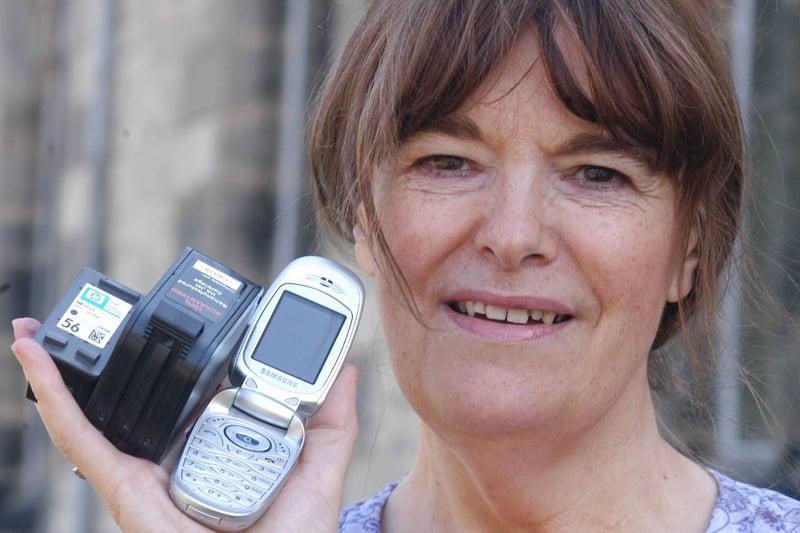 Linda Baker started a collection of old mobile phones and ink cartridges to fund repairs to the roof at St John's Church in Seaham in 2006.