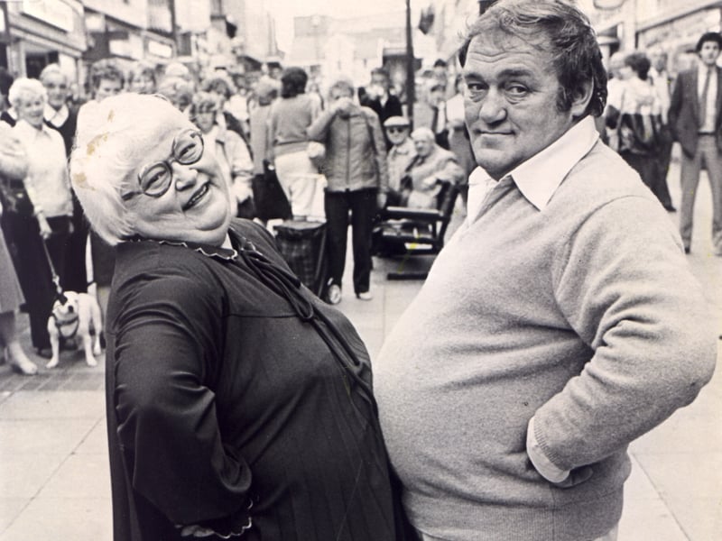 Les Dawson with Roly Poly Mo Moreland