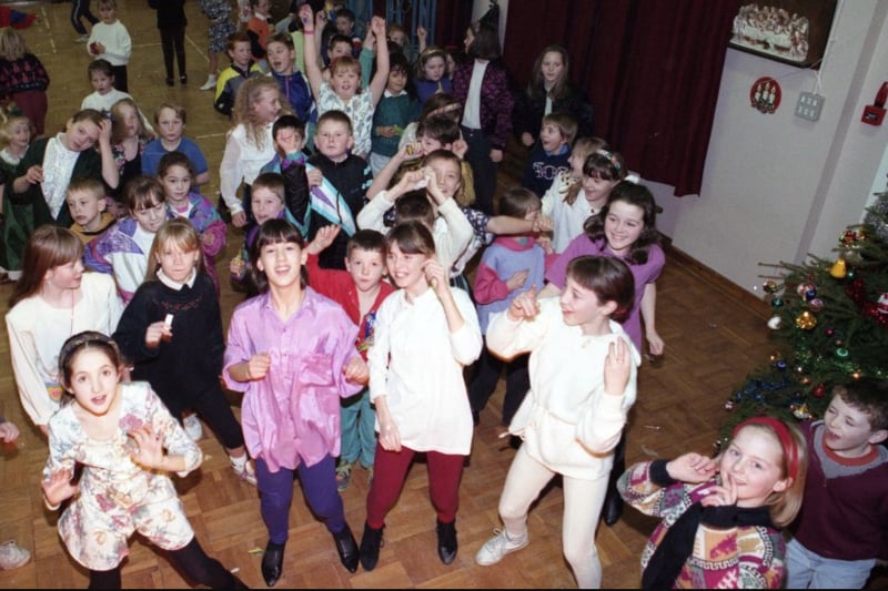 The English Martyrs Junior School Christmas disco party.
They were having fun in 1991 - the year when Queen topped the charts with Bohemian Rhapsody/These Are The Days Of Our Lives.