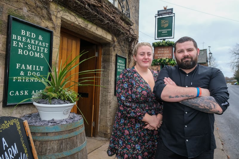 Pictured are Gina and Andy Henry who run the refurbished Rockingham Arms in Wentworth.