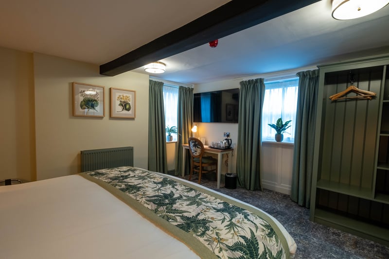 All 11 hotel rooms have been refurbished, including a new accessible room and a bridal suite.