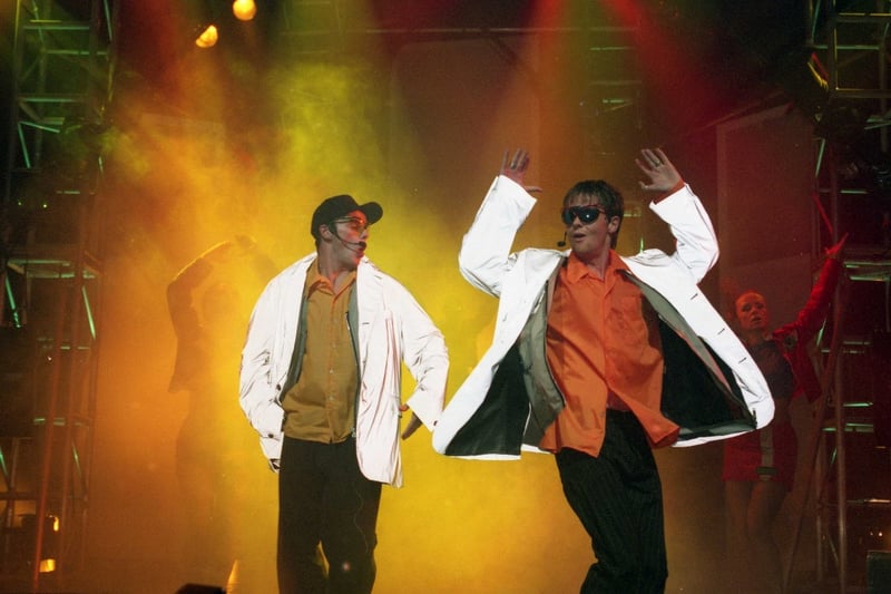 Here are Ant and Dec at the Empire in Sunderland - performing as PJ and Duncan - in 1995.
Watch out for the them on ITV1 from 4.50pm on Christmas Eve in Ant and Dec's Saturday Night Takeaway Presents: Murder at Bigwig Manor. 