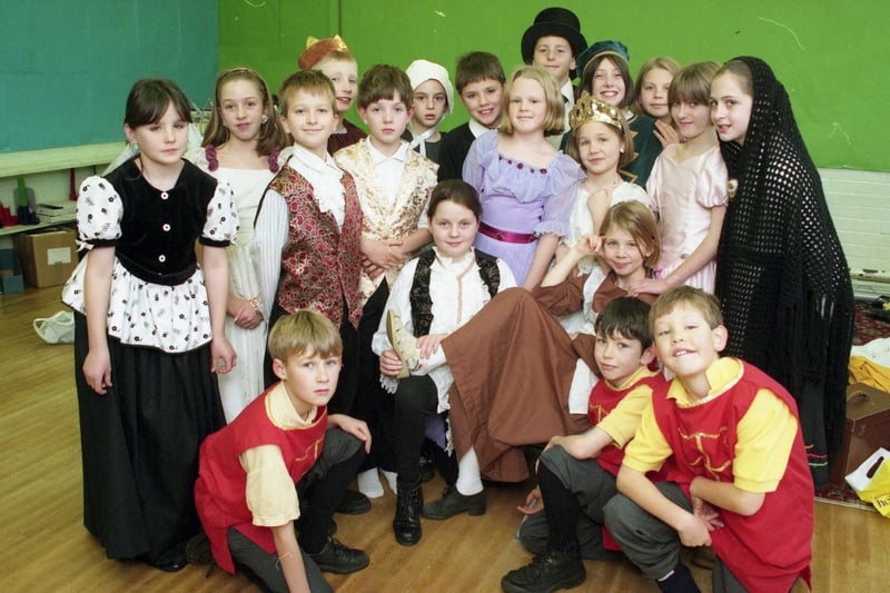 The Fatfield Primary School production of Cinderella in 1995.
Lily James will be starring in a film version from 11.15am on BBC1 on Christmas Day.