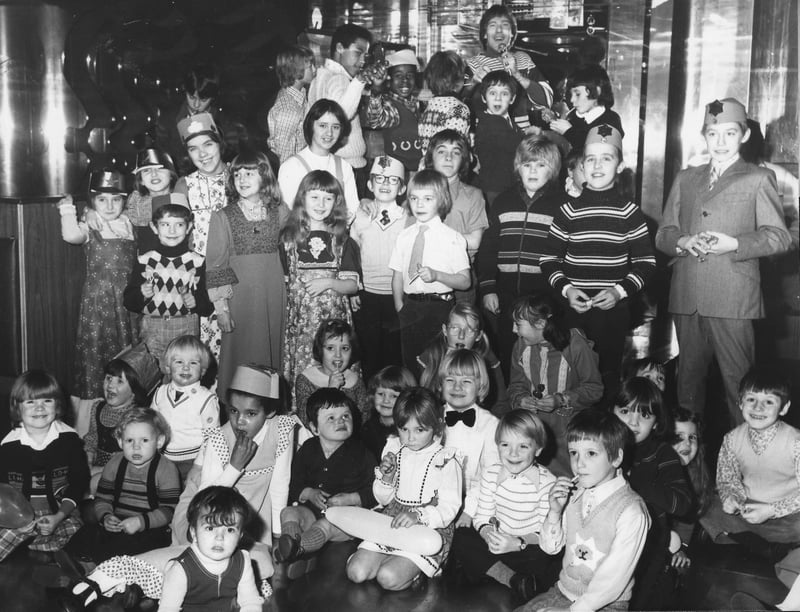 Happy faces at the New Year party given by Adam and Eve club members at the club in Chapel Street, Blackpool, January 4 1975
