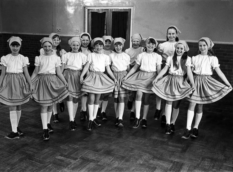Clog dancing at Revoe Junior School in 1983