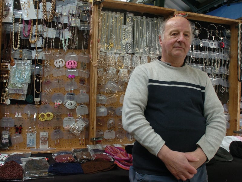 George Glover on his jewellery store on The Moor in Sheffield in March 2006