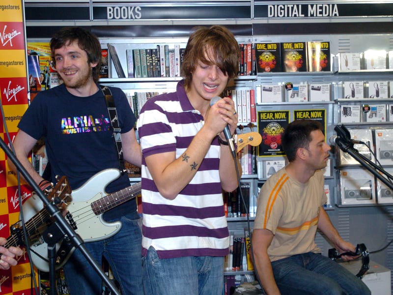 Paolo Nutini performs at Virgin on Fargate, Sheffield, in July 2006