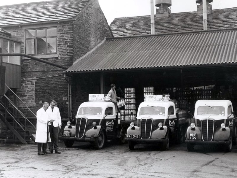 Knowle Dairy in Norton, Sheffield, in November 1962