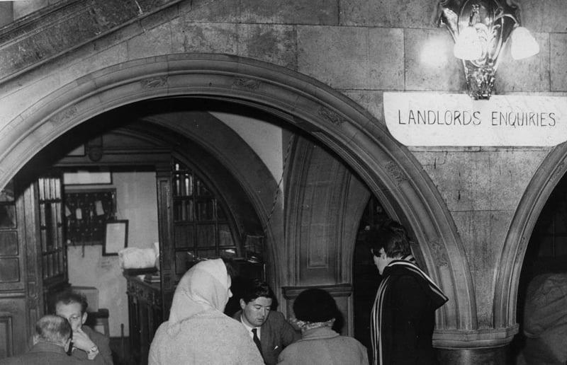 Sheffield Town Hall opens to receive claims on the Lord Mayor's Gale Fund after the 1962 hurricane caused widespread damage