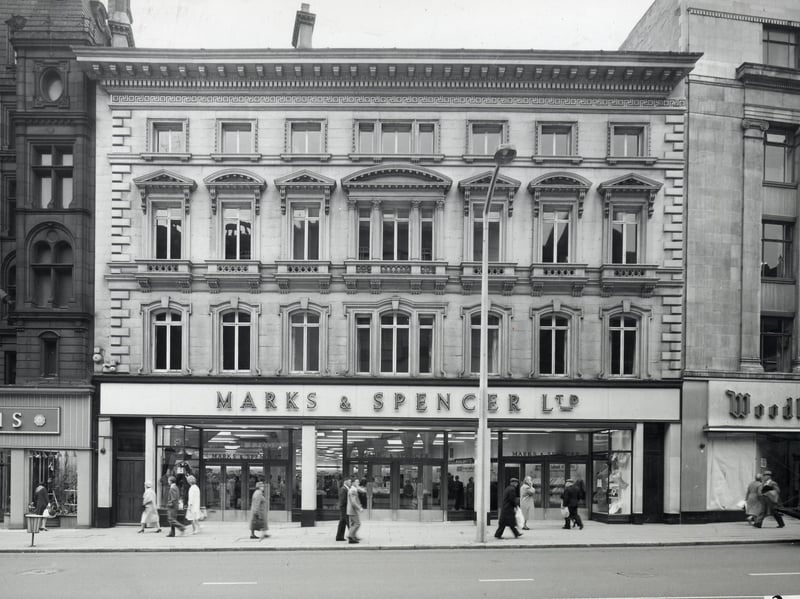 The Marks & Spencer store on Fargate, Sheffield, in 1962