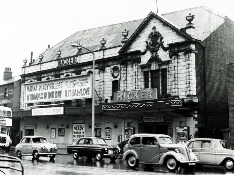 The Wicker Picture Palace pictured here in 1962 before it was renamed Studio 7. It was converted to a triple screen cinema in 1974 and renamed Studio 5, 6, 7. It finally closed for good on 20th August 1987 and was demolished in the 1990s for part of the Sheffield ring road scheme