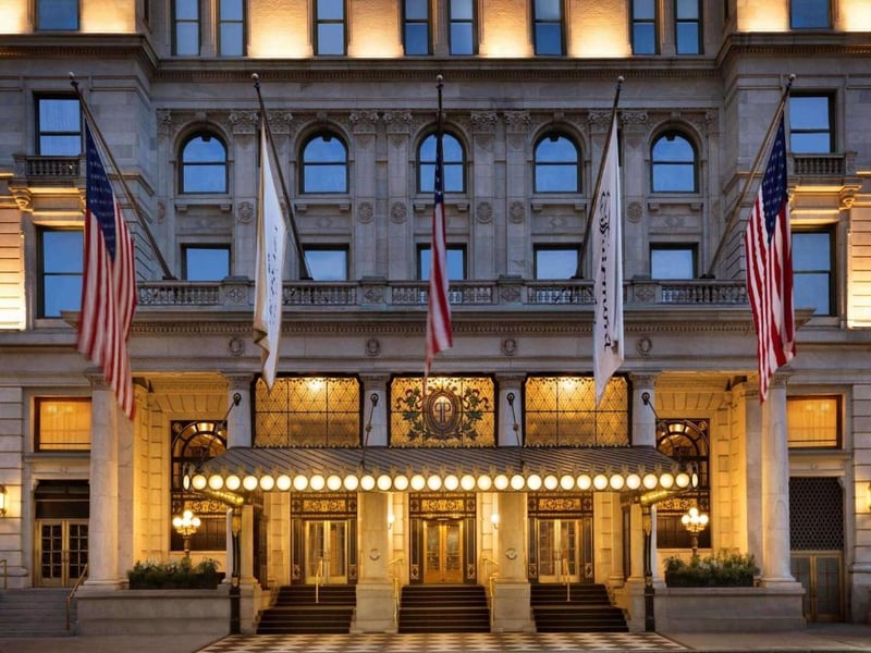 Looking to relive your favourite Christmas movie and grab a bed at the The Plaza Hotel in the Big Apple? Then you're looking at around around £1,200 for the Family Grand Luxe which features two queen beds.