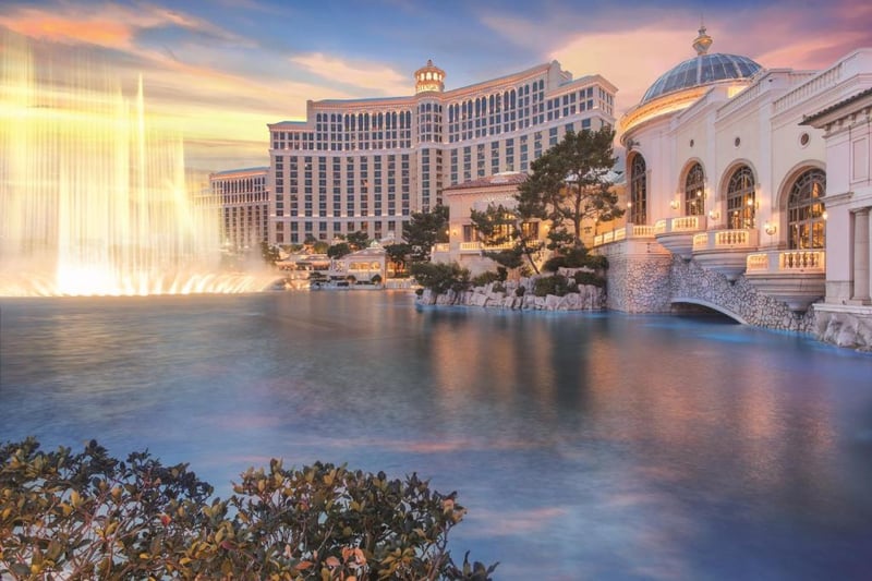 If you feel like being the next George Clooney or Brad Pitt, you can book the The Bellagio in Las Vegas from just £320 per night for Premier Spa with two queen beds for approx.