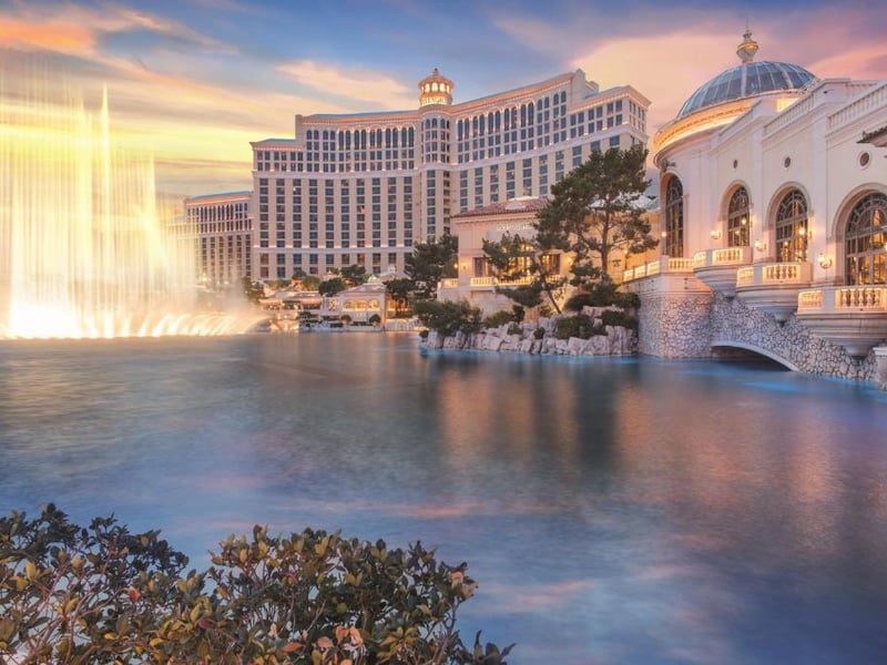 If you feel like being the next George Clooney or Brad Pitt, you can book the The Bellagio in Las Vegas from just £320 per night for Premier Spa with two queen beds for approx.