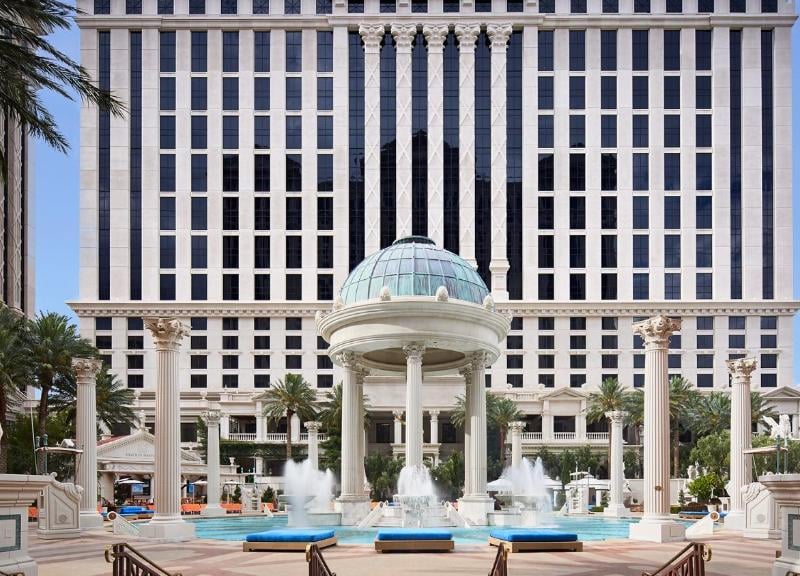 Whatever you do, don't leave your friend on the roof for days if you visit Caesar's Palace. However, if you do decide to visit for a less chaotic trip than the Wolfpack had, prices start at £1,666 per night for The Augustus Premium Suite.