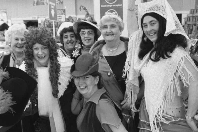 It's a fancy dress day at the Sunderland store. 
We're hoping you can recognise the staff taking part in some charity fun at the Sunderland branch in 1981.