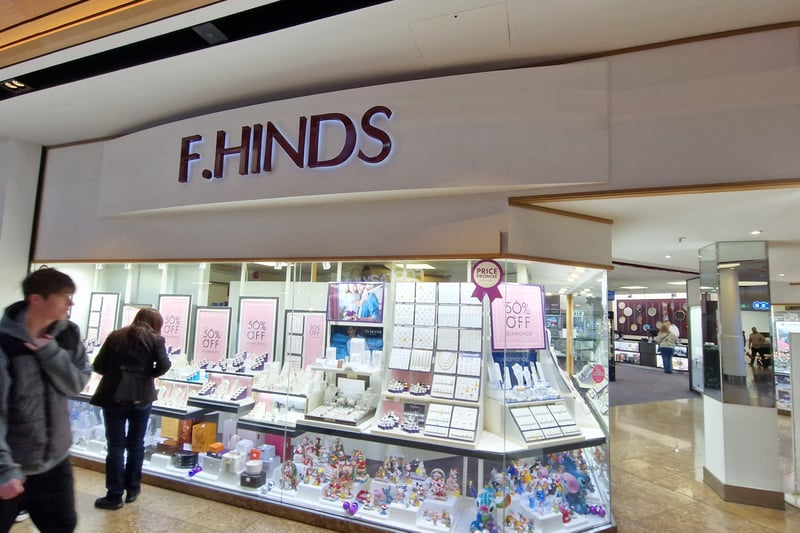 Jeweller F Hinds is offering 50 per cent off.