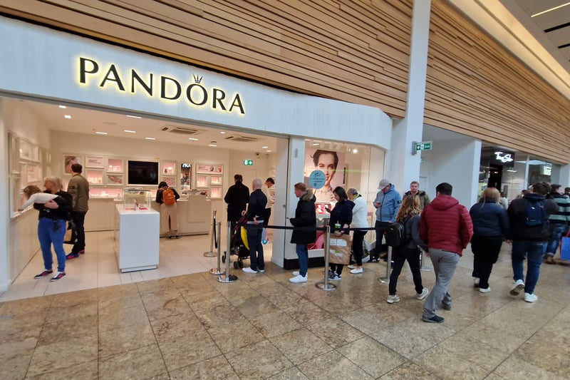 Jeweller Pandora had a queue but no obvious pre-Christmas discounts