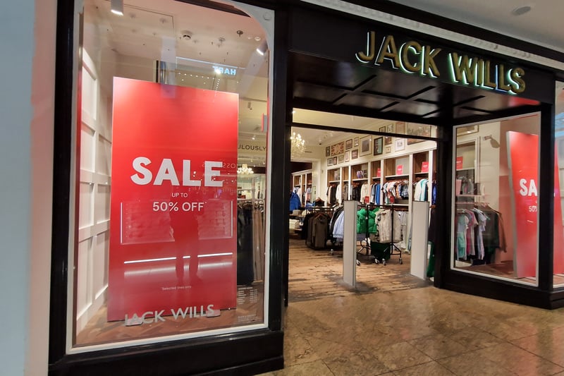 Jack Will has a half price sale on now