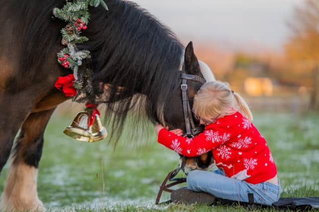 Young Peyton from Sheffield and her rescue pony Skip have an unbreakable bond. 
 (Photo: Evey Leigh-Oldale Photography)