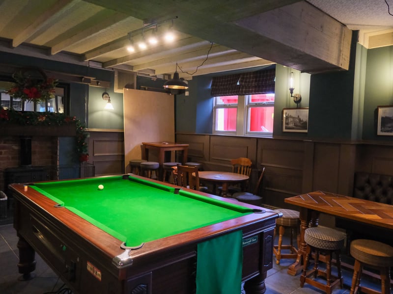The pool table at the newly reopened Blue Ball pub in Wharncliffe Side, Sheffield