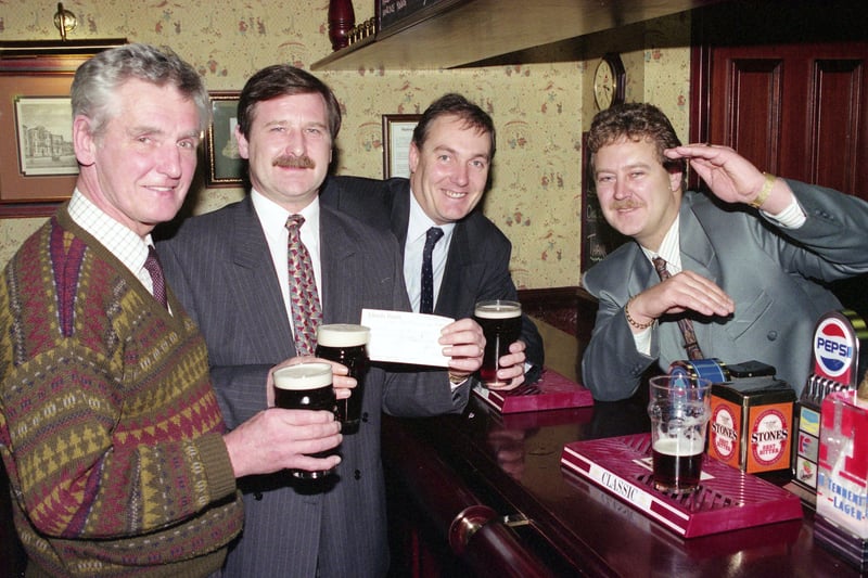 Board Inn landlord Colin Horn took a sign language course in 1992 as part of a campaign at the Herrington pub.
The pub also gave £1,000 cheque to Fred Hardy, chairman of Sunderland Deaf Society.