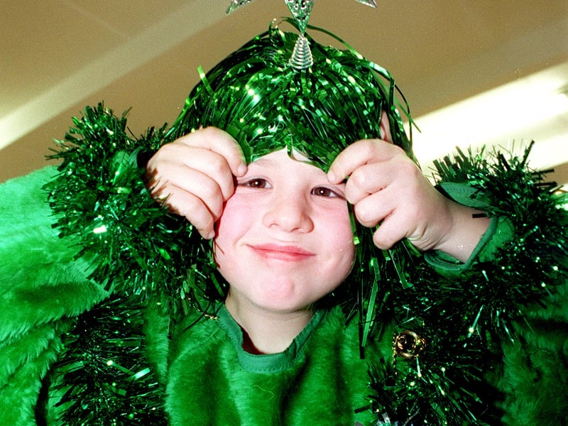 Pupils at Great Arley School in Thornton enjoyed a fancy dress competition. Pic shows winner Rikki Walker (12), from Blackpool, as a Christmas Tree