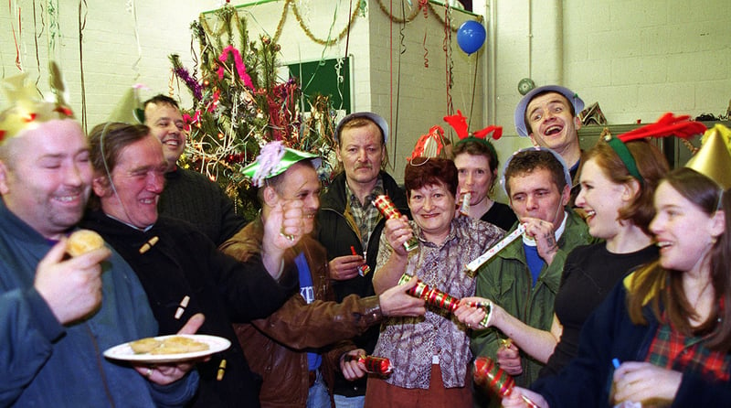 A scene from Salvation Army Citadel in the days leading up to Christmas