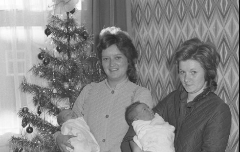 Two tiny ones who were born in Sunderland Maternity Hospital on Christmas Day in 1975.