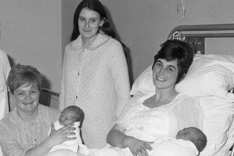 Some of the mothers and babies who made Christmas a day to remember at Sunderland Maternity Hospital in 1973.
Mrs Joan Bainbridge is pictured with daughter Claire on the right.
Mrs Olive Telford is with daughter Helen. 
Centre is Mrs Valerie Wood whose son Stephen was born just after 1 am.

