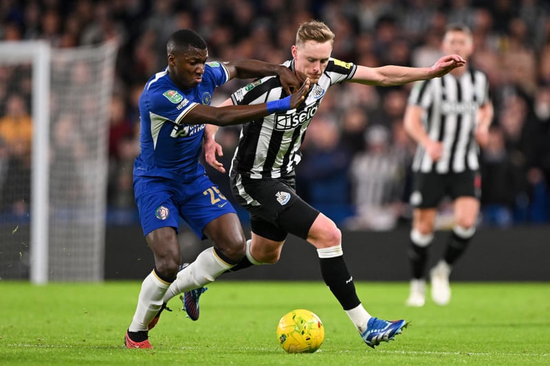 Started the last two games for Newcastle following an ankle injury. Set to make a third straight start with Eddie Howe having few midfield options to choose from. 