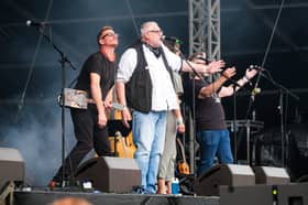Singer Shaun Doane on stage with the Everly Pregnant Brothers at Tramlines. He has played his last show with the popular Sheffield group. Picture: Dean Atkins, National World
