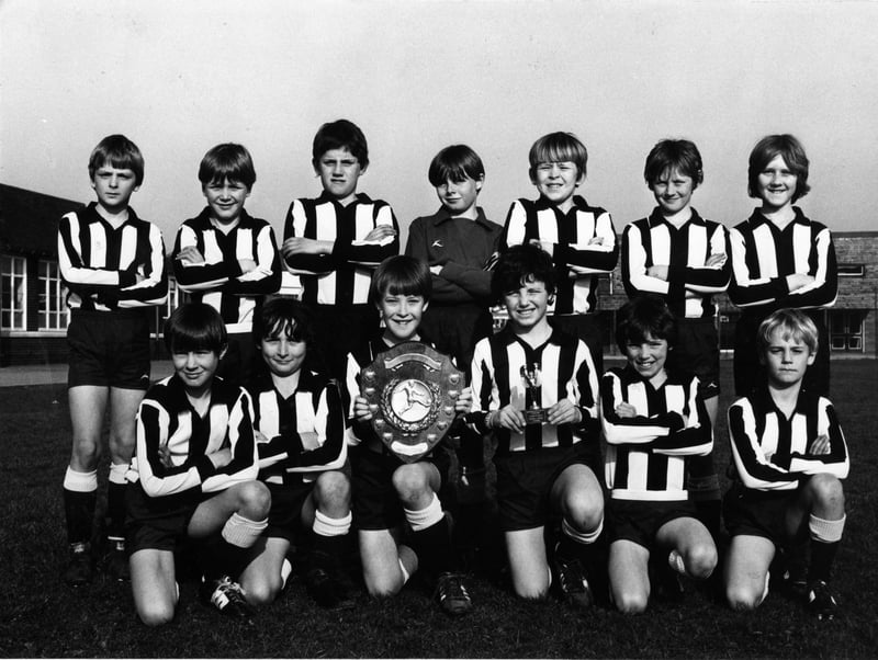 Flakefleet School winners of the Fleetwood and District Primary School's soccer championship 25th March 1982
