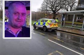 Police have named the man whose death sparked a murder probe after he was found dead near Leighton Road, Gleadless, as Robin Brabbon, pictured. Picture: South Yorkshire Police (inset)/ National World (background)