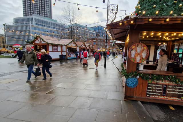 Sheffield Christmas Market has reopened after Storm Pia