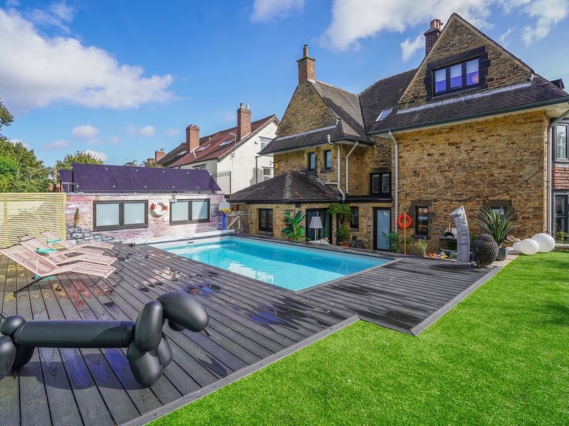 Five bedrooms and a lovely outdoor pool - what a treat! (Photo courtesy of Redbrik)