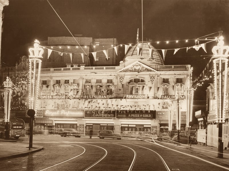 A great shot of The Winter Gardens at night
