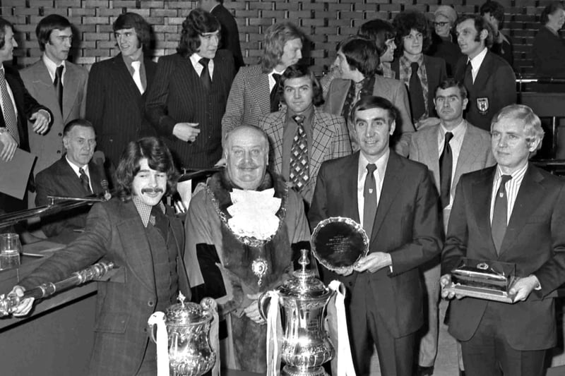 The day that Bob Stokoe was given the honour of the Freedom of the Borough.