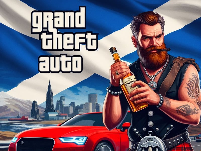 A possible GTA: Scotland loading screen - of course there's a kilt. 