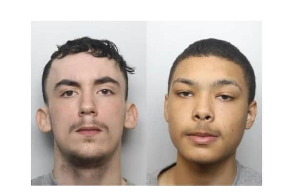 Hardiman and Howarth (right) have just been jailed for life for Adam Abdul-Basit's murder during a hearing held at Sheffield Crown Court today (December 22, 2023)
