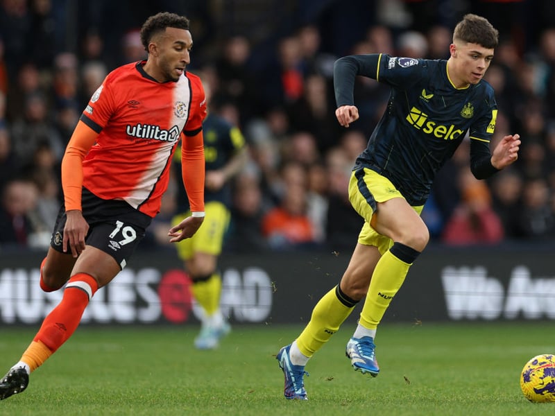 Had a shot blocked early on. Lost Andros Townsend for Luton's opening goal. Was withdrawn in the first half.