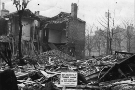 A heartwarming note amid the wreckage of the Sheffield Blitz